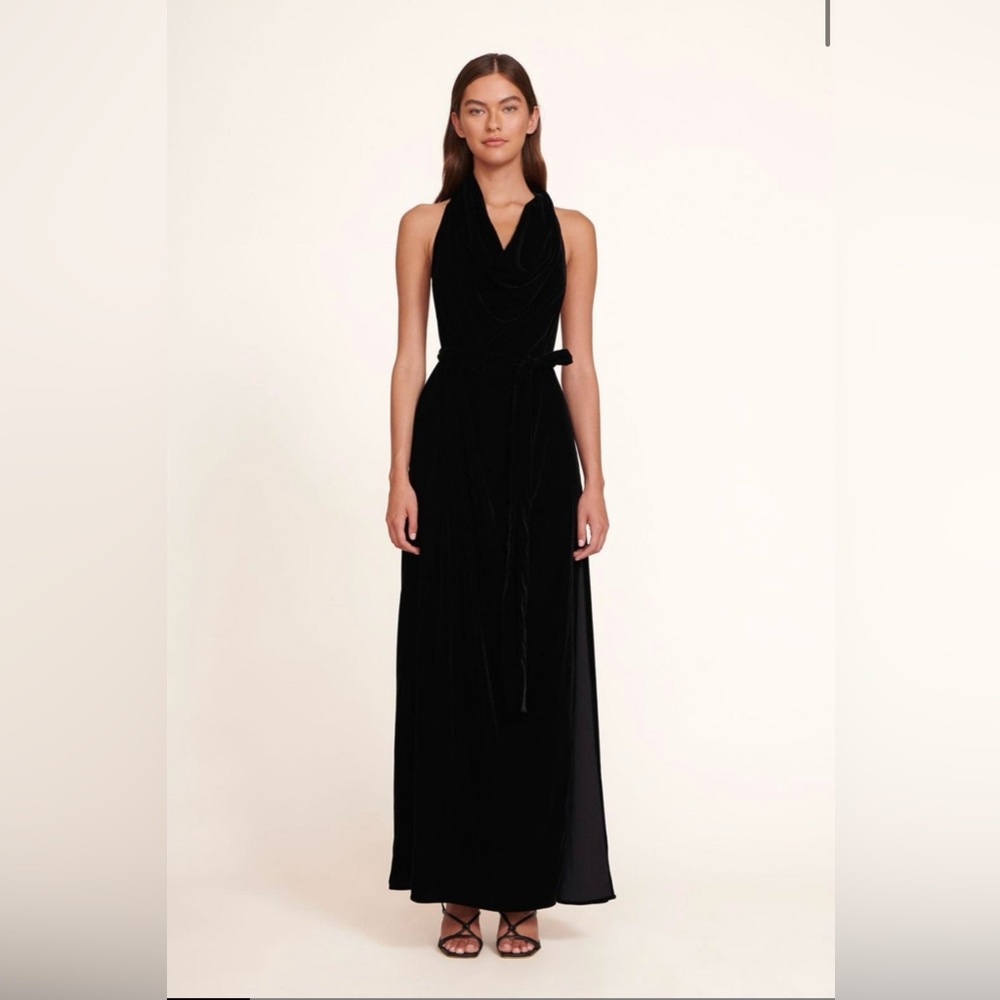 Staud Velvet Black Dress New with Tags size small